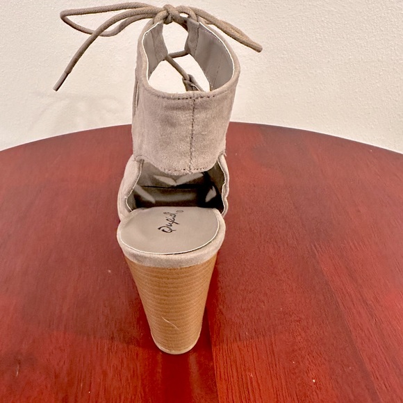 Lace Up Block Heels - Picture 9 of 16